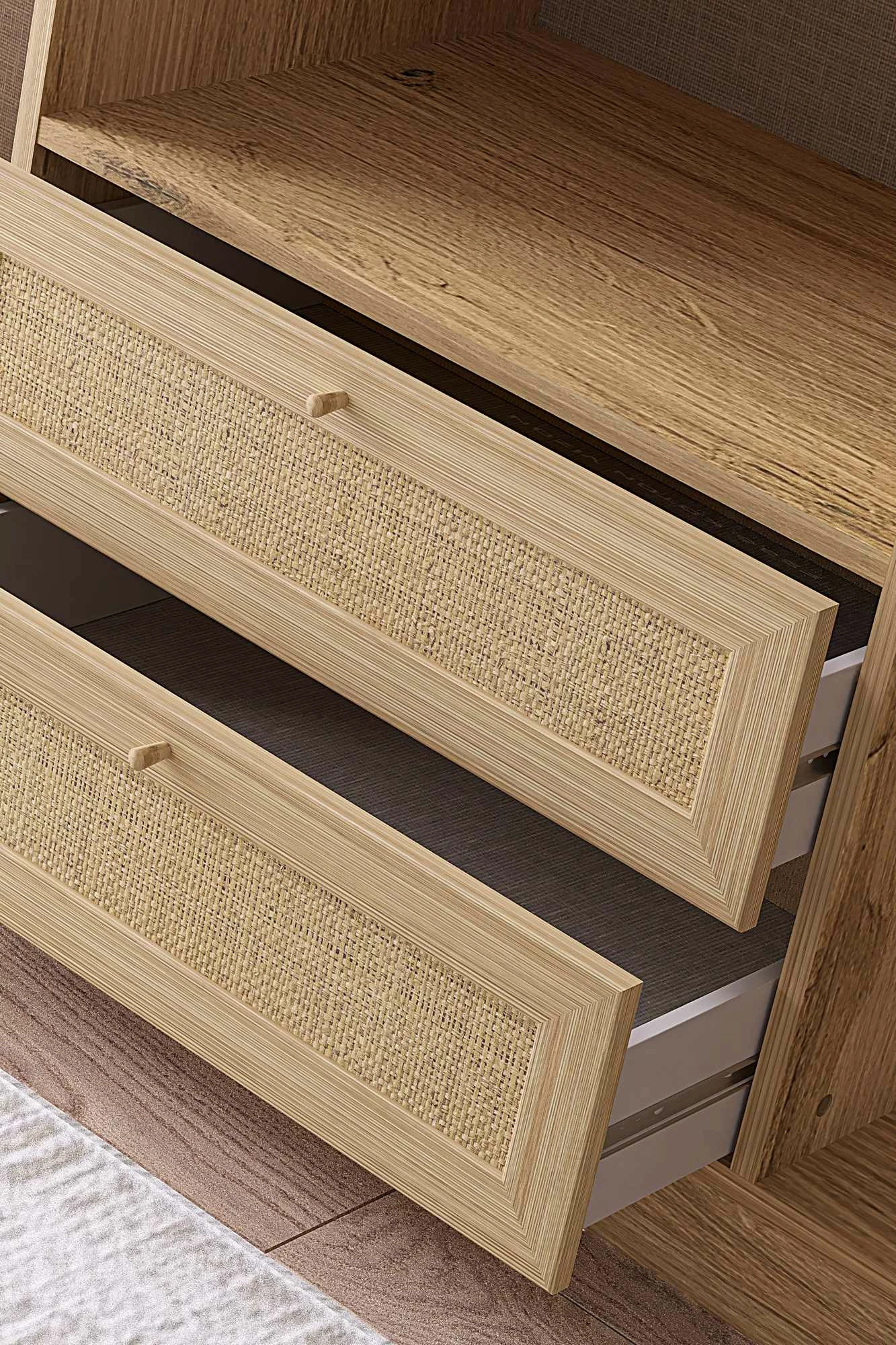 Dollap rrobash, ngjyrë bezhë, Skye Decor, Baru 6 210