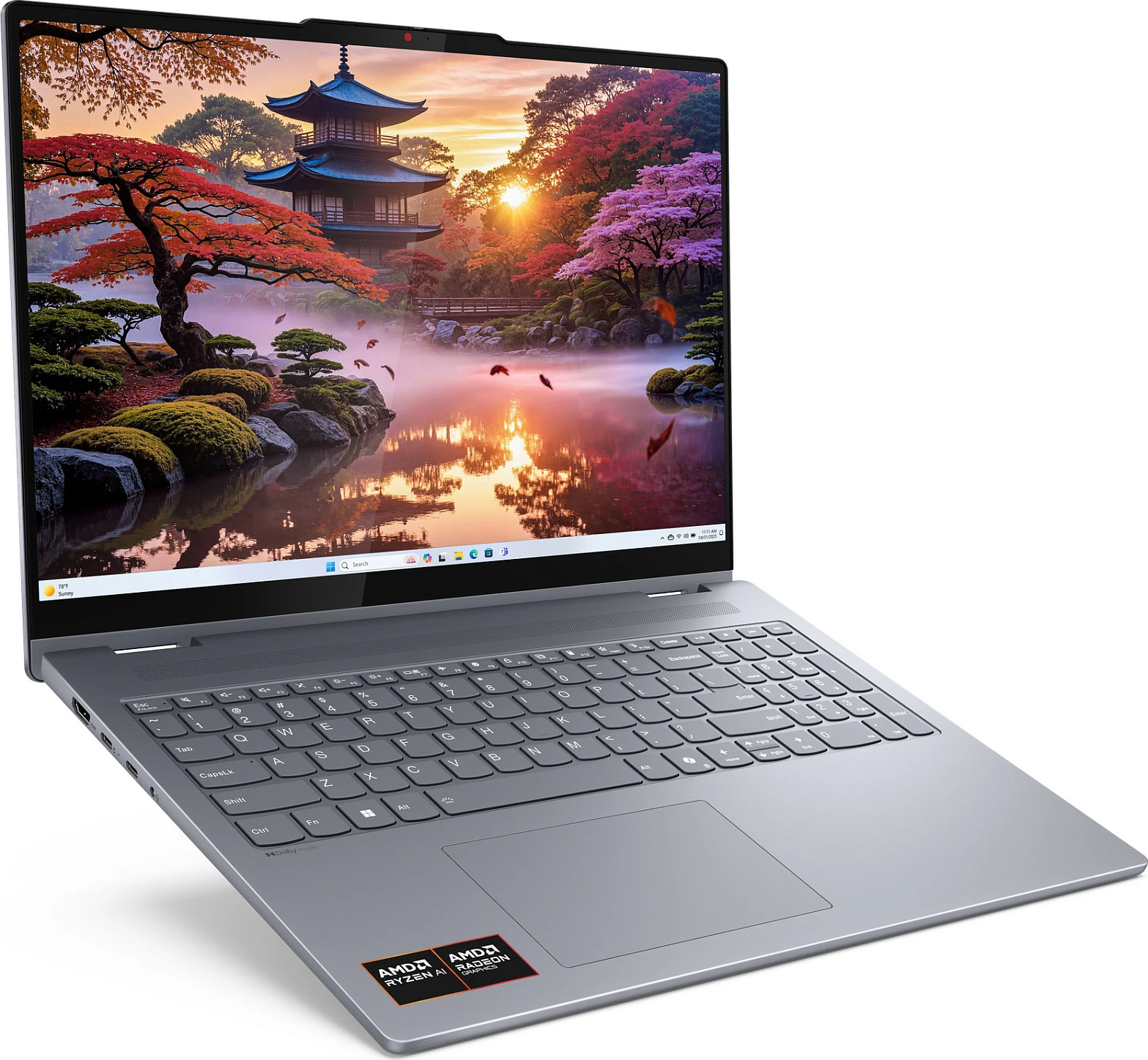 Laptop 2-në-1 Lenovo IdeaPad 5 16AKP10, AMD Ryzen AI 5, 16GB RAM Memorje, 1TB SSD, 16" Touch, Luna Grey