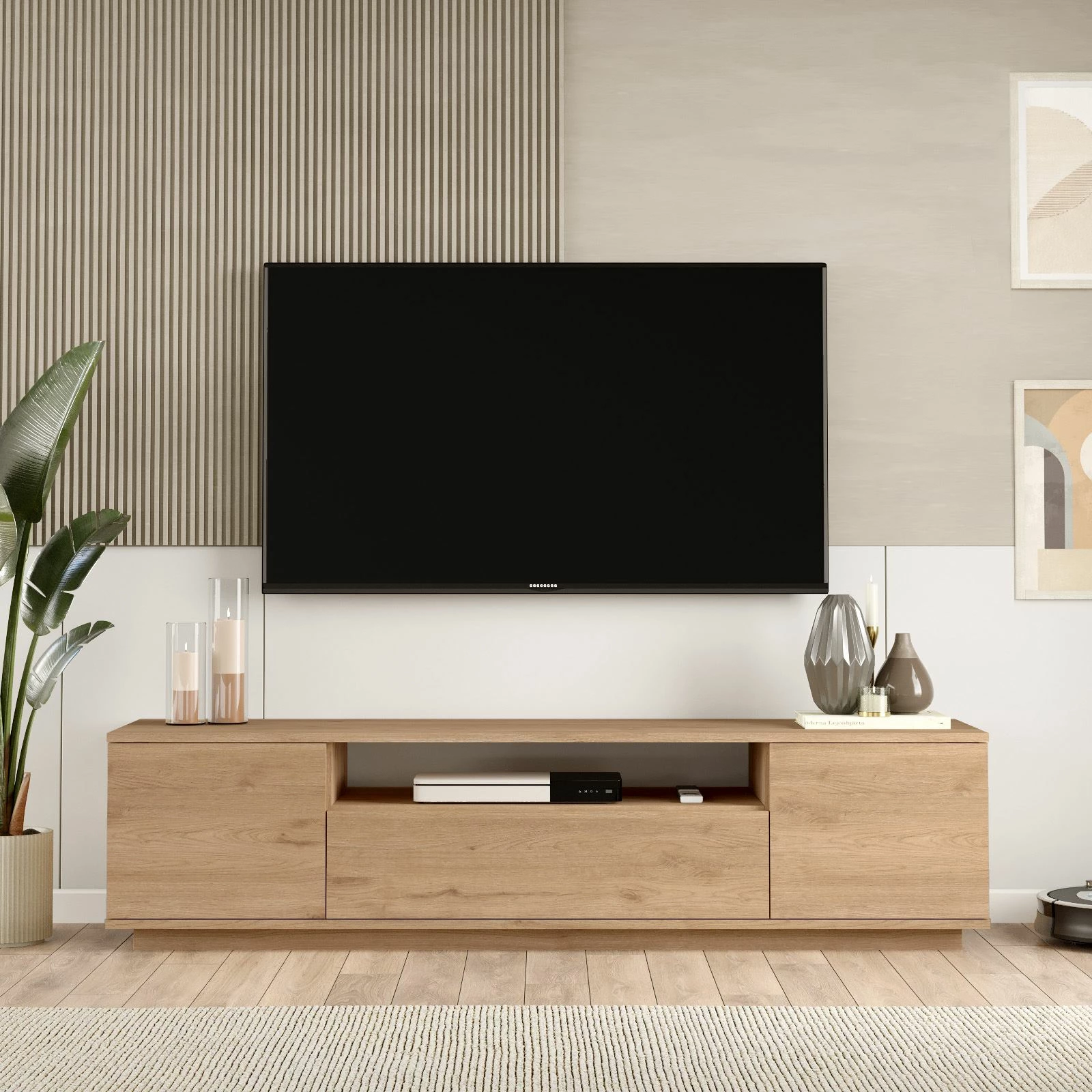 Komodë për TV, ngjyrë arre, Skye Decor, Fr7-S