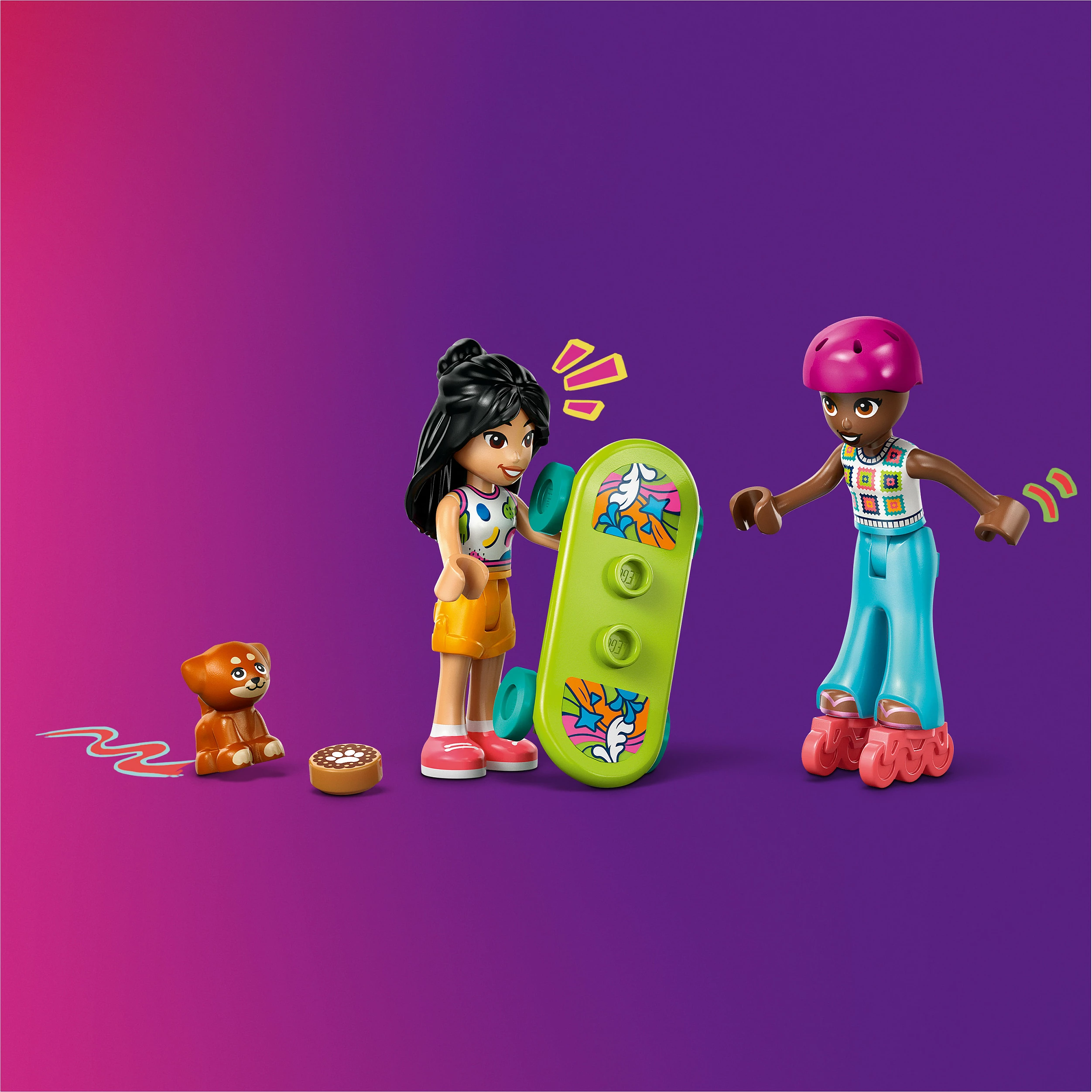 Set ndërtimi LEGO Friends 42659, veturë udhëtimi, 220 copë, e verdhë