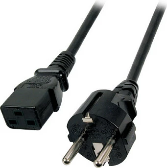 Kabllo rryme EFB Elektronik Schuko (Type F) në IEC C19, 3m, 16A/250V, 3x1.5mm², e zezë