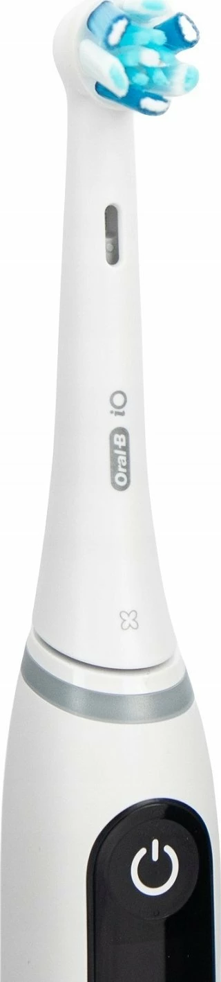 Furçë dhëmbësh elektrike Oral-B iO Series 6, 5 mënyra, OLED, me sensor presioni, me aplikacion, set 1 kokë + stacion karikimi + kuti udhëtimi, e bardhë