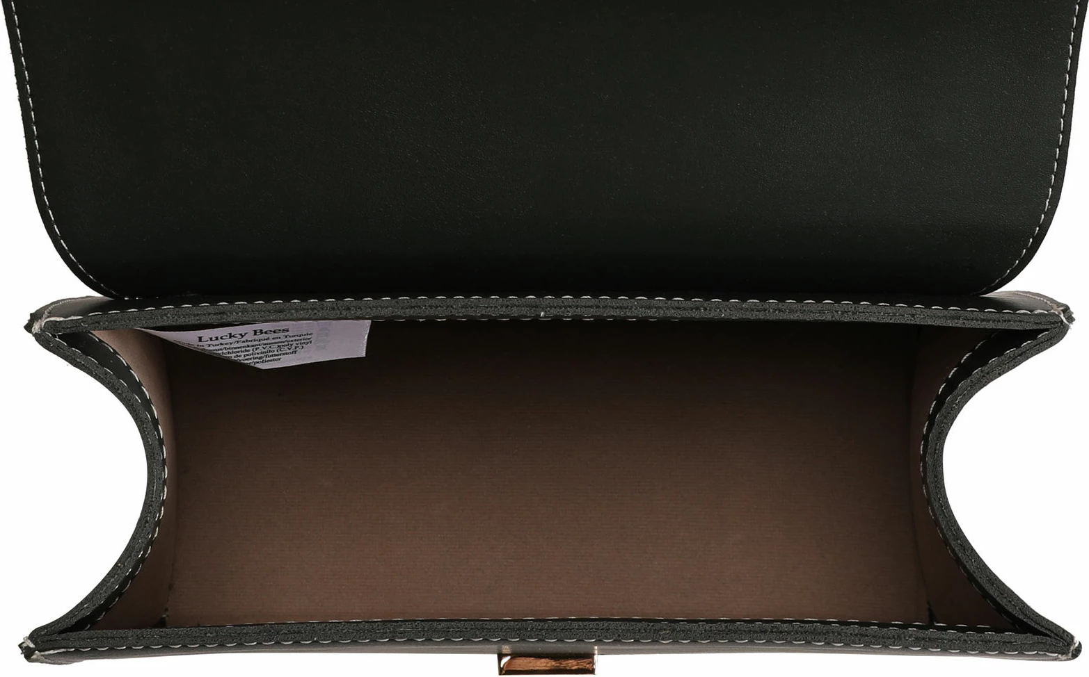 Çantë crossbody Lucky Bees, krem dhe e gjelbër e errët, 918