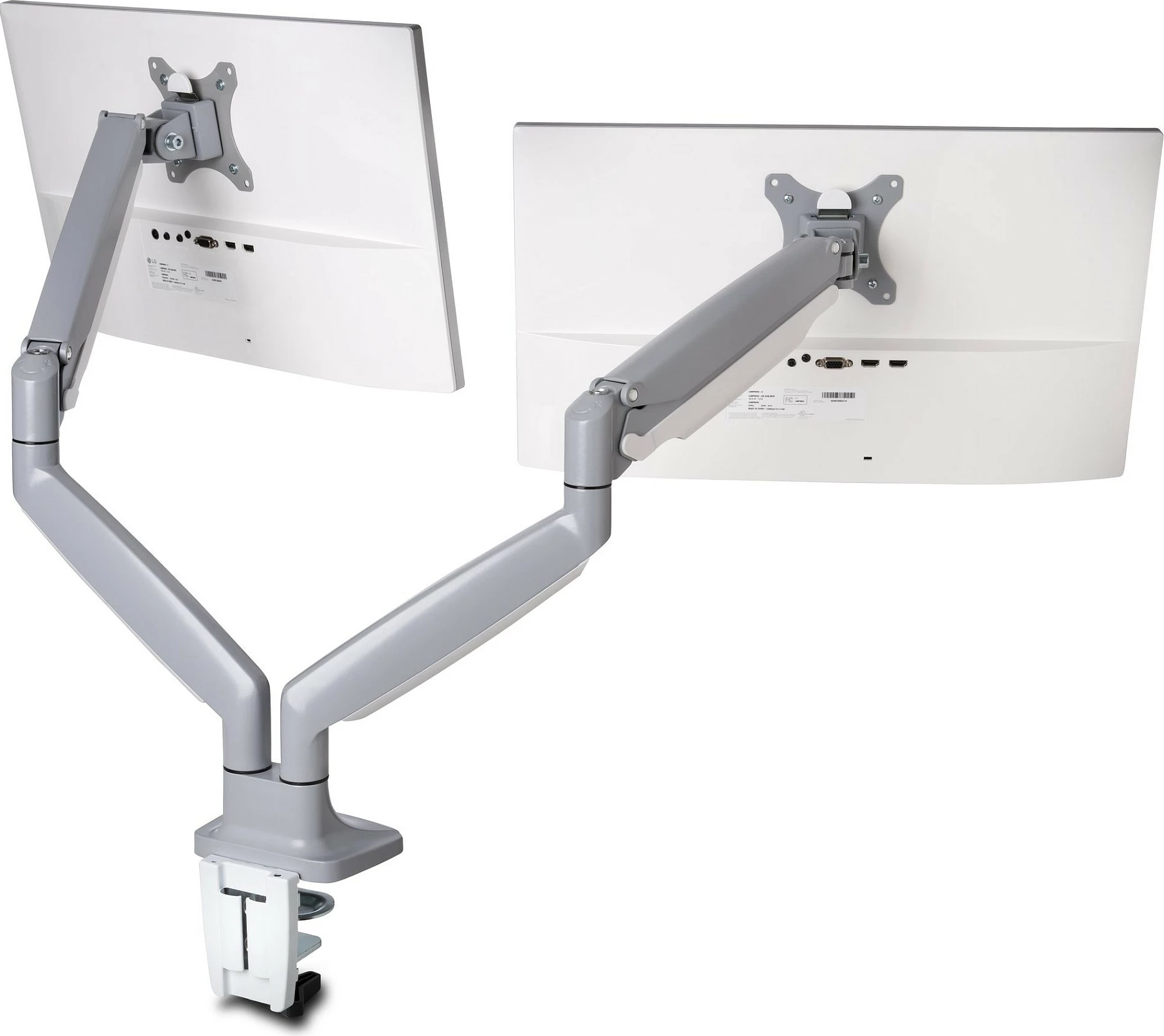 Krah monitori i dyfishtë Kensington One-Touch, 13-32", rregullim lartësie, argjendtë