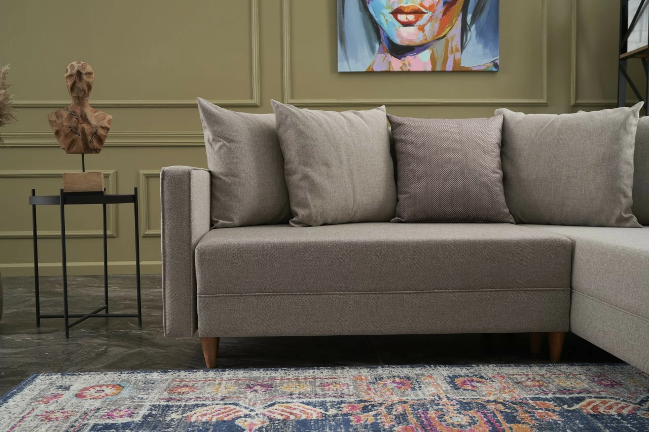 Kënd divan-krevat Aydam, ngjyrë krem, Atelier del Sofa