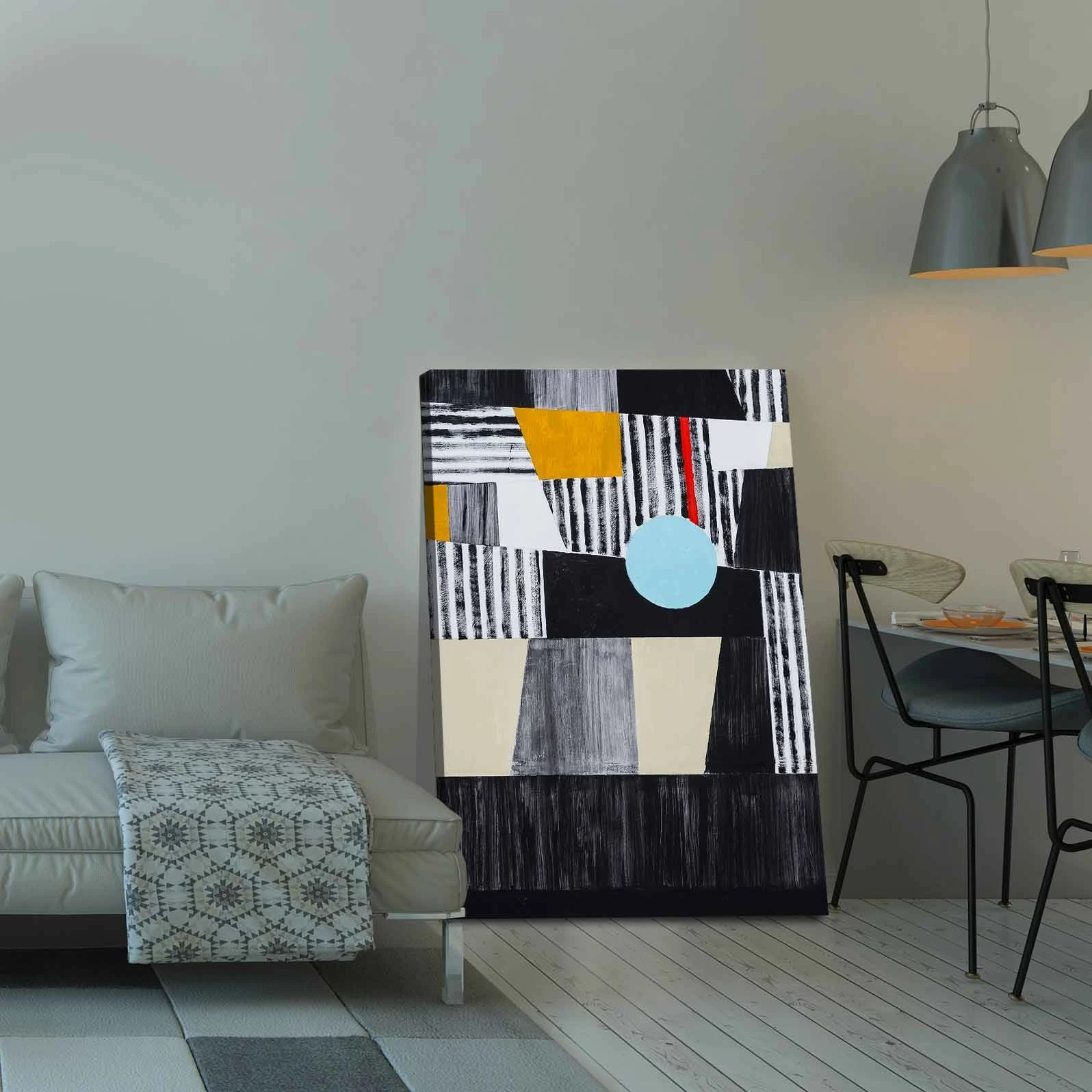 Pikturë dekorative në kanavacë, shumëngjyrëshe, Wallity, 70x100cm