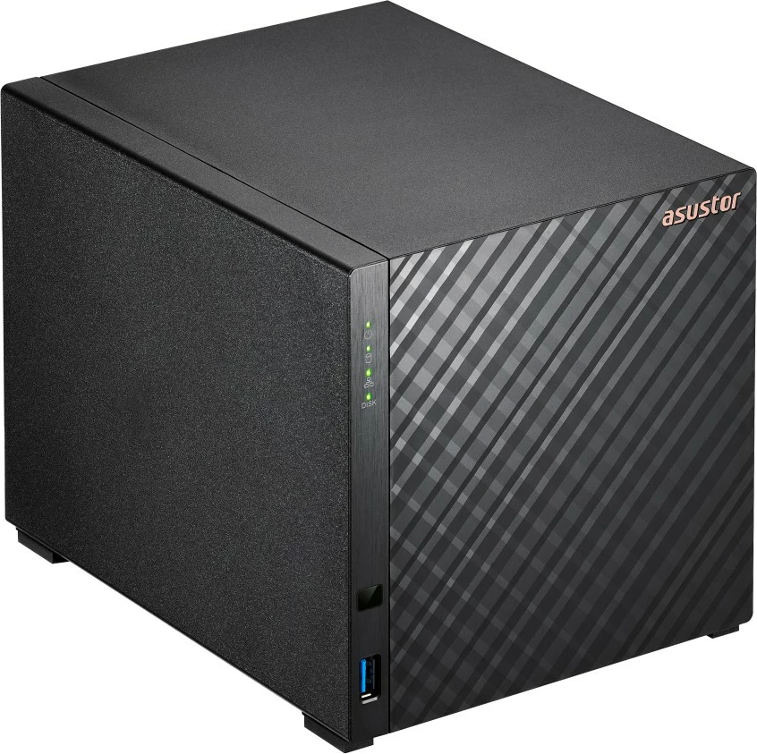 NAS Asustor AS1104T, ARM, 1 GB, DDR4, e zezë