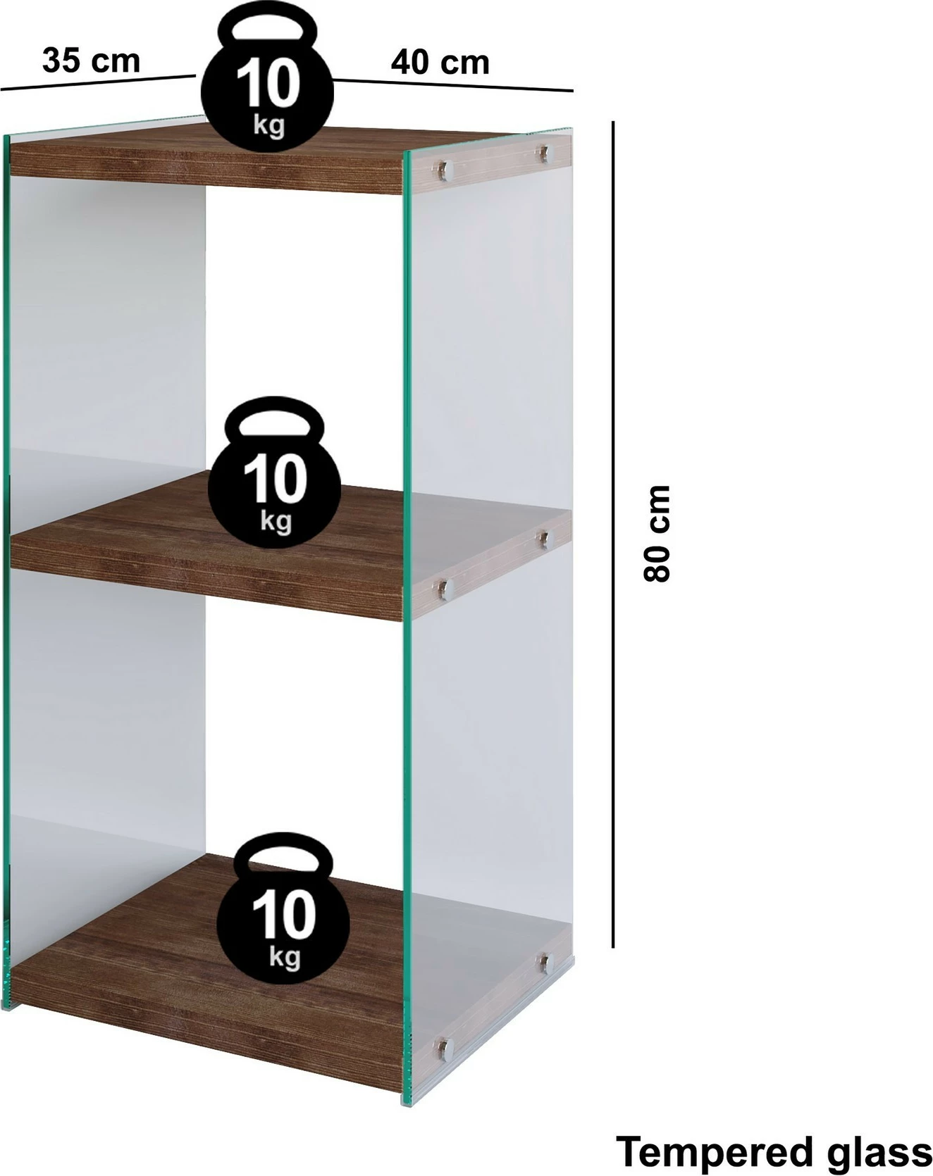 Raft librash Hanah Home, ngjyrë arre, R300