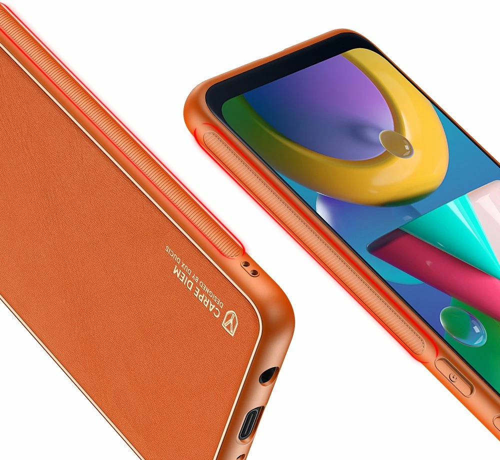 Mbështjellës Dux Ducis Yolo për Samsung Galaxy M30s, portokalli
