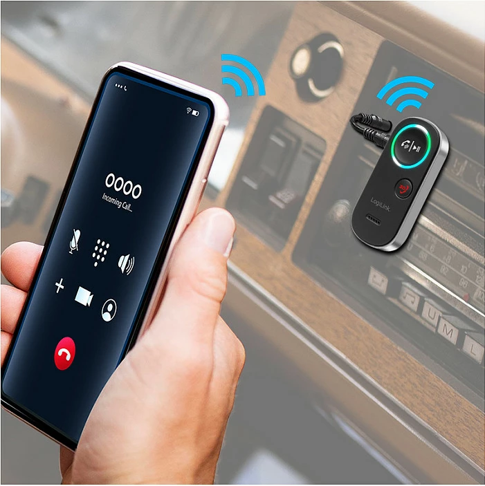 Marrës stereo Bluetooth LogiLink BT 5.4, hands-free, zi/hiri