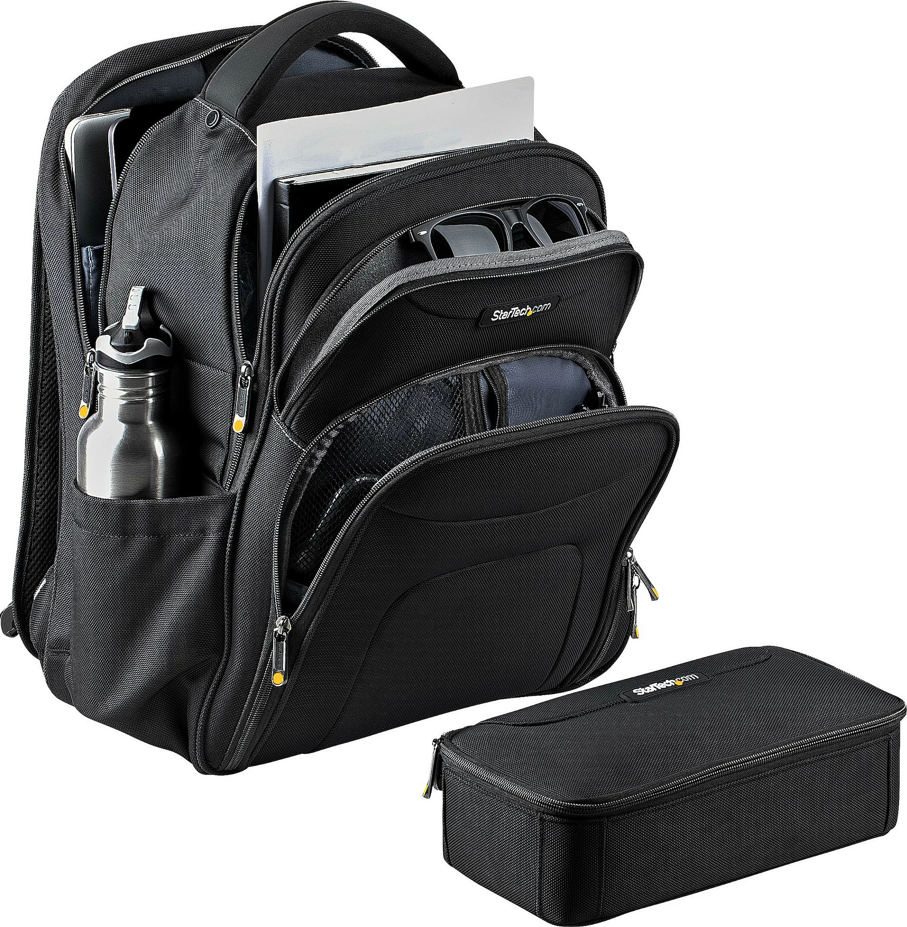 Çantë shpine për laptop StarTech 17.3", me organizer të heqshëm, najlon balistik, e zezë