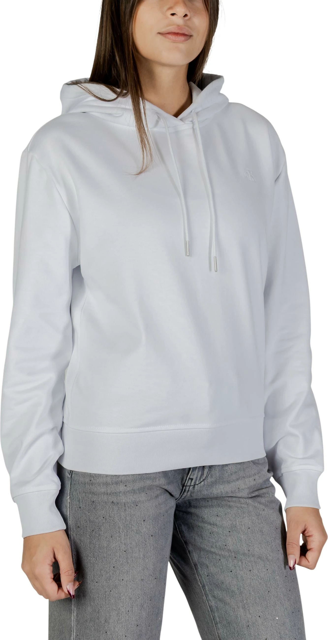 Duks për femra Calvin Klein Jeans LS Archive Terry LV047C224G, i bardhë [Madhësia: L]