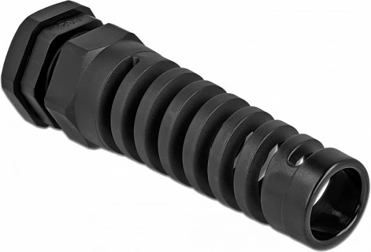 Kabelgland DeLOCK PG21 me lehtësim tërheqjeje, për kabllo 13-18 mm, IP68, i zi
