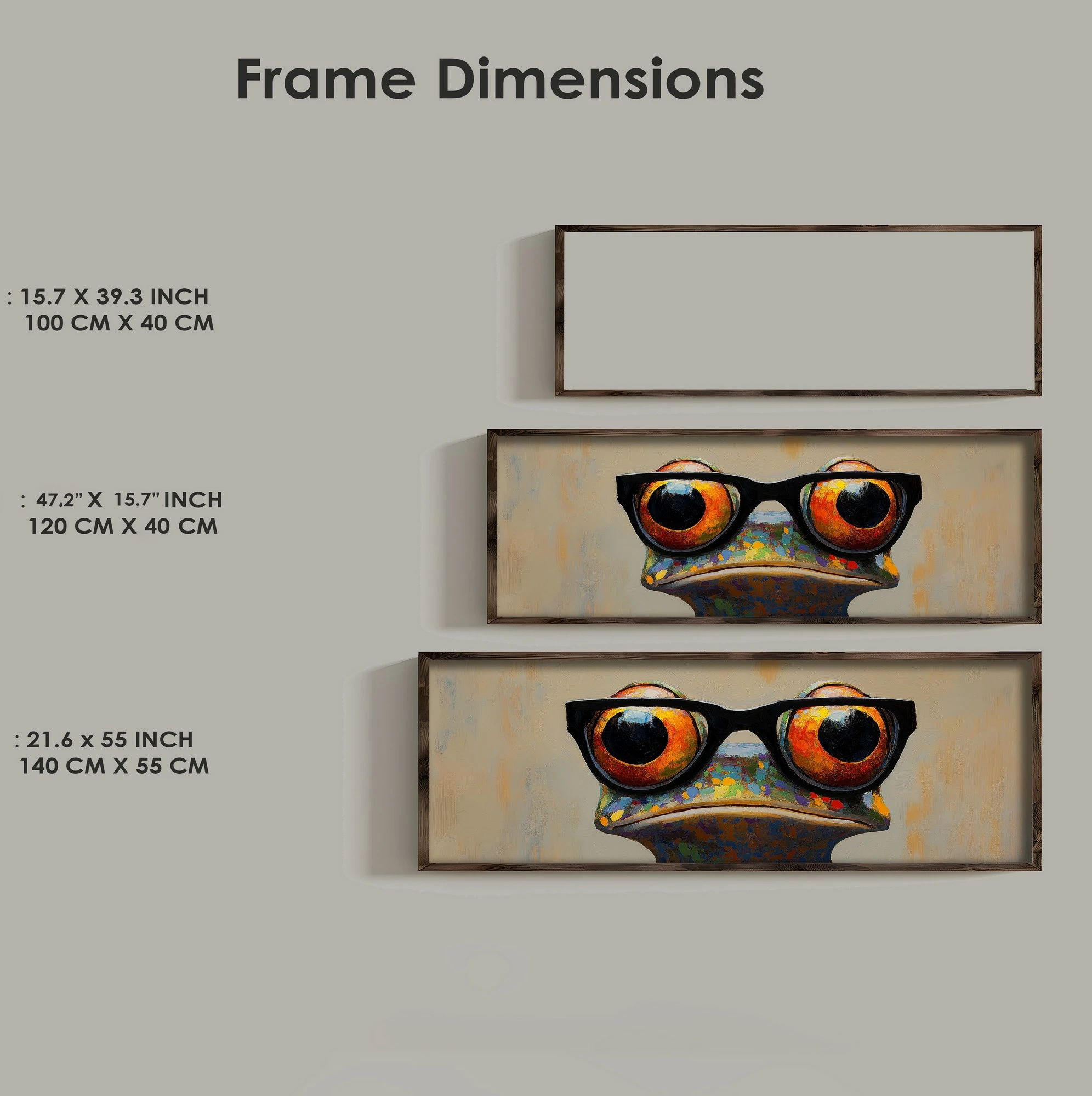 Pikturë dekorative me kornizë, MDF, Wallity, EMR066, shumëngjyrëshe, 40x120x3.5cm