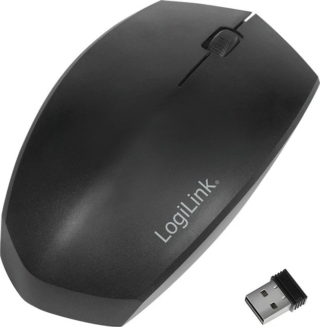 Maus ergonomik pa kabllo LogiLink ID0191 1200 DPI 2.4GHz/Bluetooth 4.2, e zezë