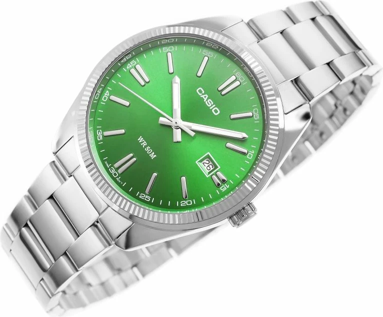 Orë dore për meshkuj CASIO MTP-1302PD-3AVEF, argjendtë, me kuti