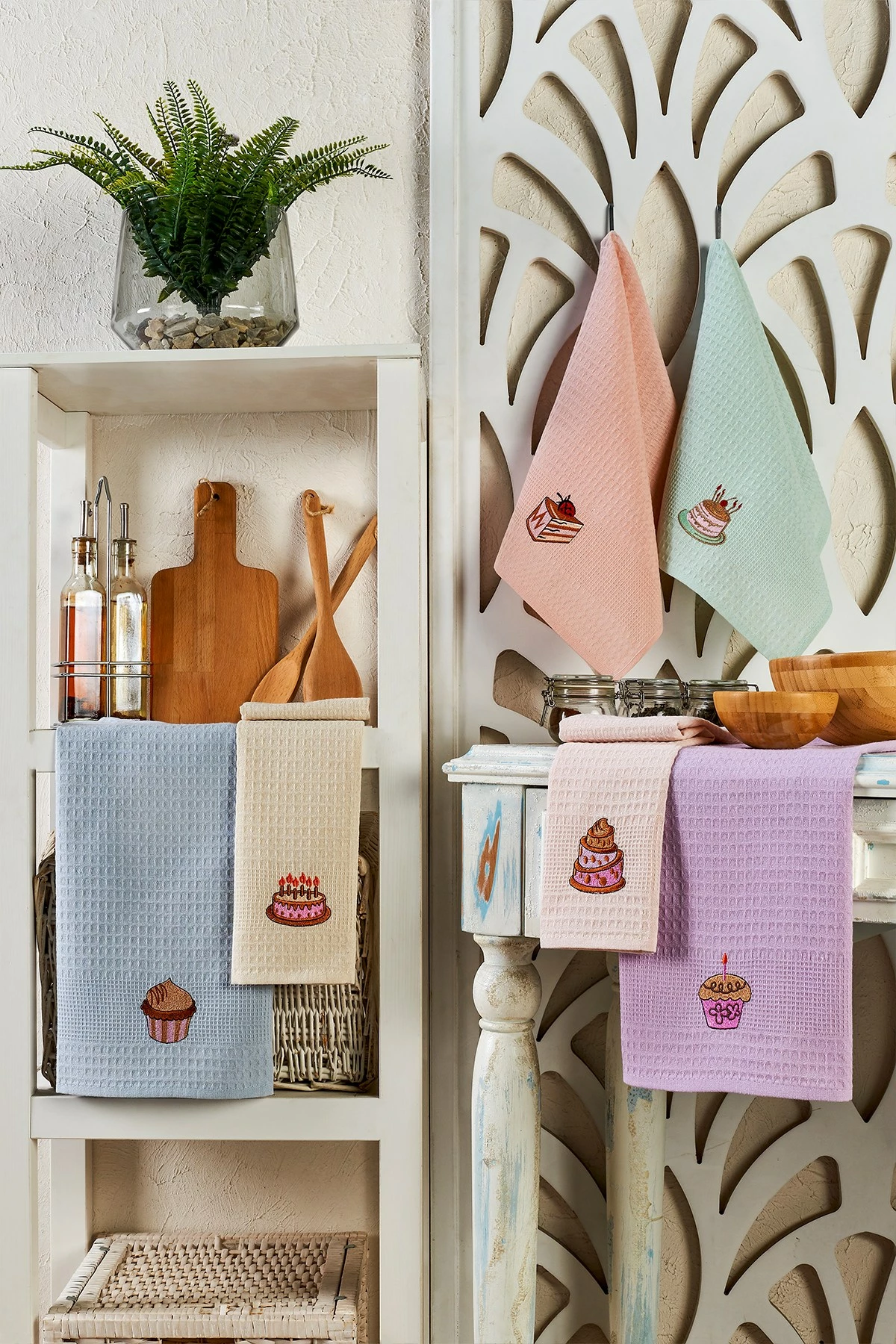 Set peshqirësh kuzhine (6 copë), Mijölnir, Cake