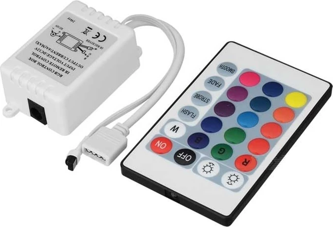 Kontroller LED RGB 12V – 6A, me telekomandë
