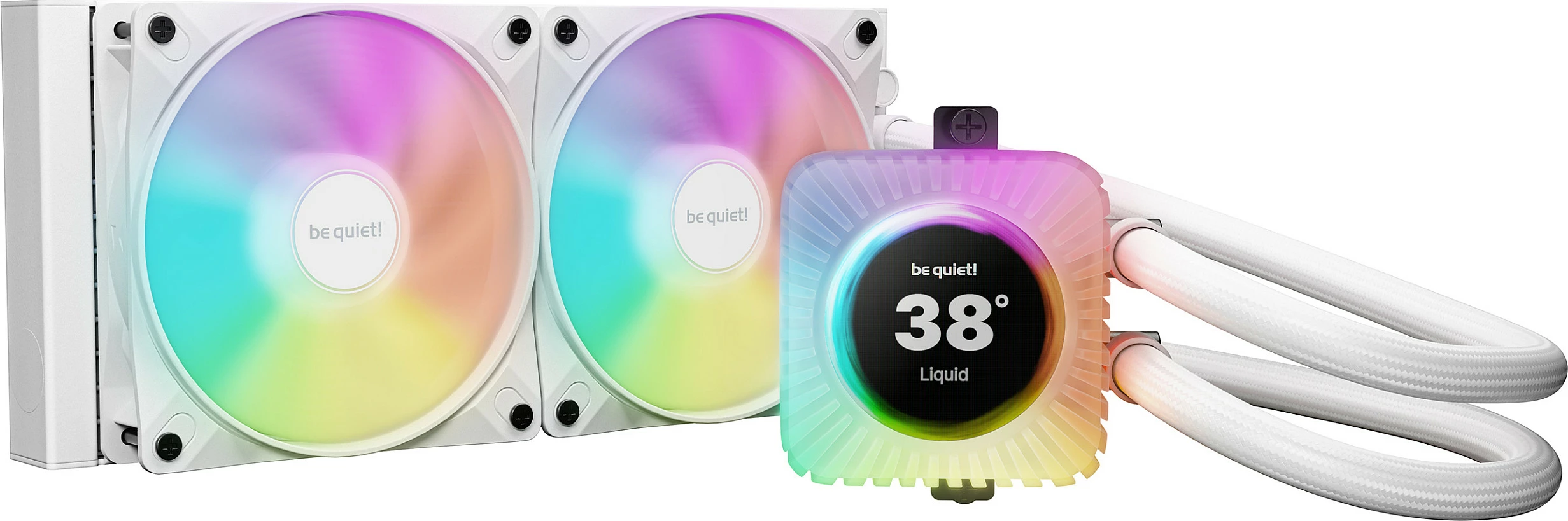 Ftohës uji AIO be quiet! Light Loop IO LCD 240 mm, kompatibil Intel/AMD, i bardhë