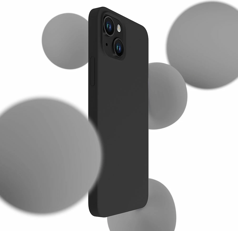 Mbështjellës silikon për celular 3mk Protection për iPhone 15 Plus, zi