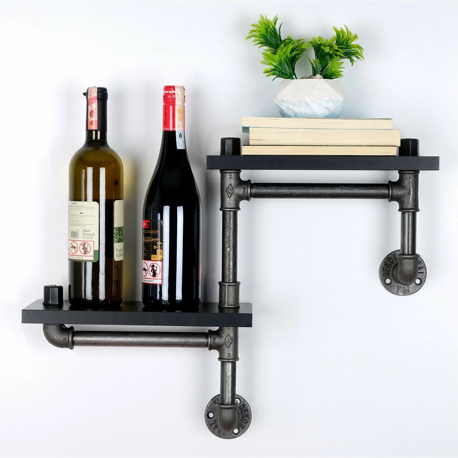 Raft muri me tuba, ngjyrë e zezë, BORURAF242