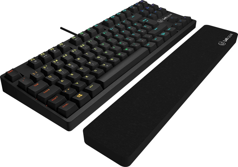 Tastierë gaming UVI Pride Mini TKL 87 taste, UK SLO/CRO layout, RGB, e zezë