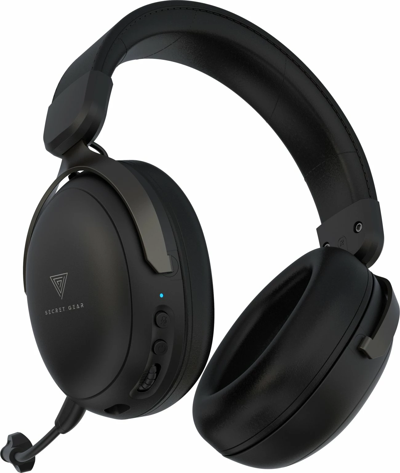 Kufje gaming Secret Gear SX1 7.1 Surround, wireless 2.4GHz/Bluetooth, USB/USB-C, me mikrofon, të zeza, set