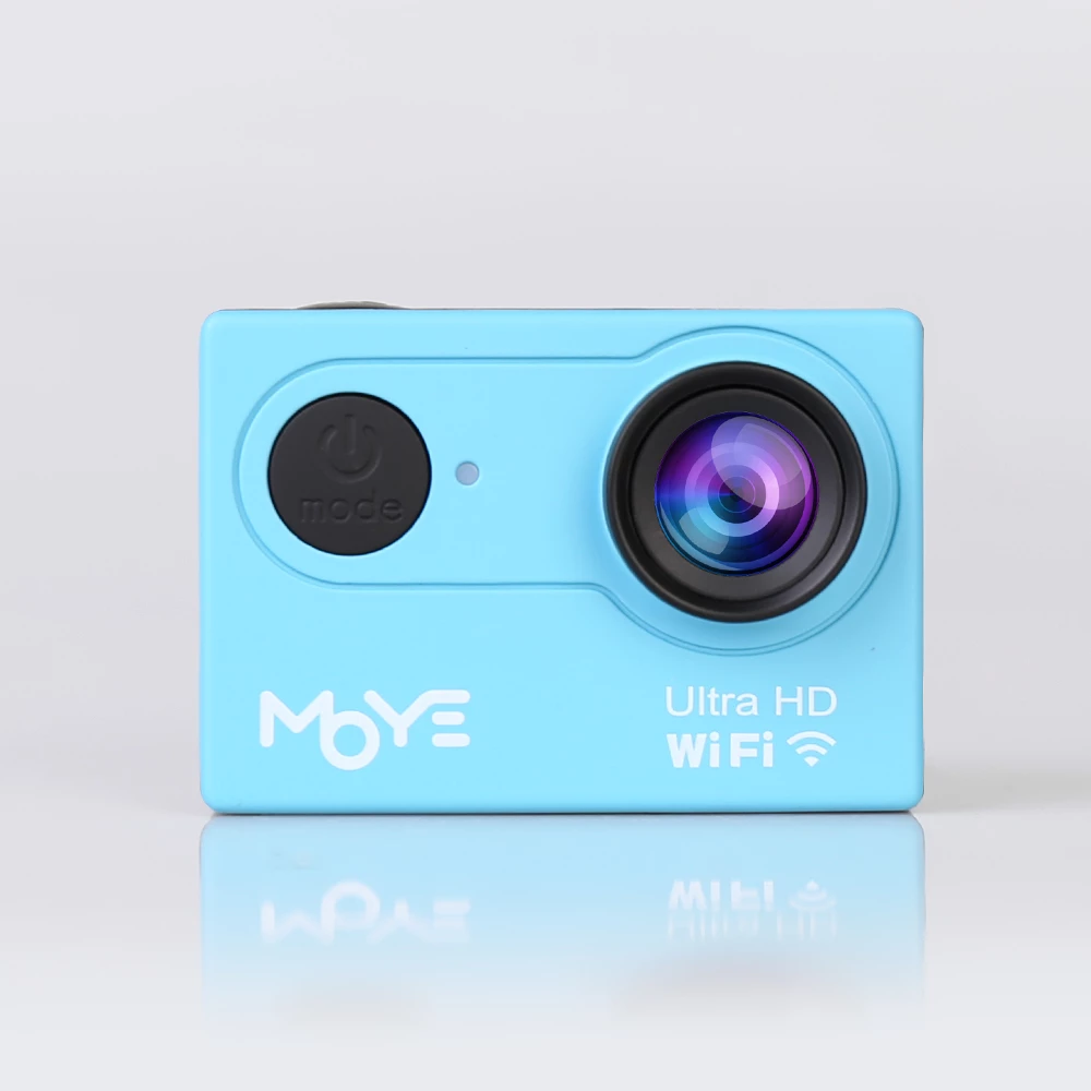 Kamerë aksioni Moye Venture HD V2 Full HD 1080p, 12MP, Wi‑Fi, ekran 2.0" LCD, lente 140°, microSD deri 32GB, blu