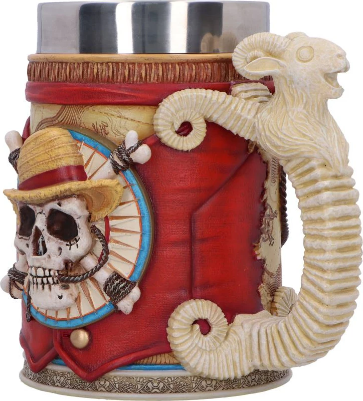 Mug NEMESIS NOW One Piece Luffy, resin me insert inox, në kuti, e kuqe