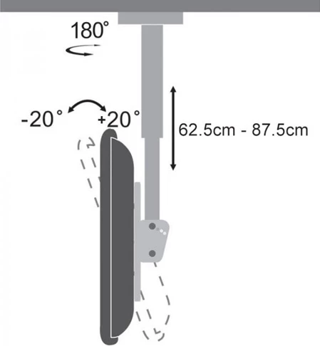 Mbajtëse per TV/Projektor 23-43"