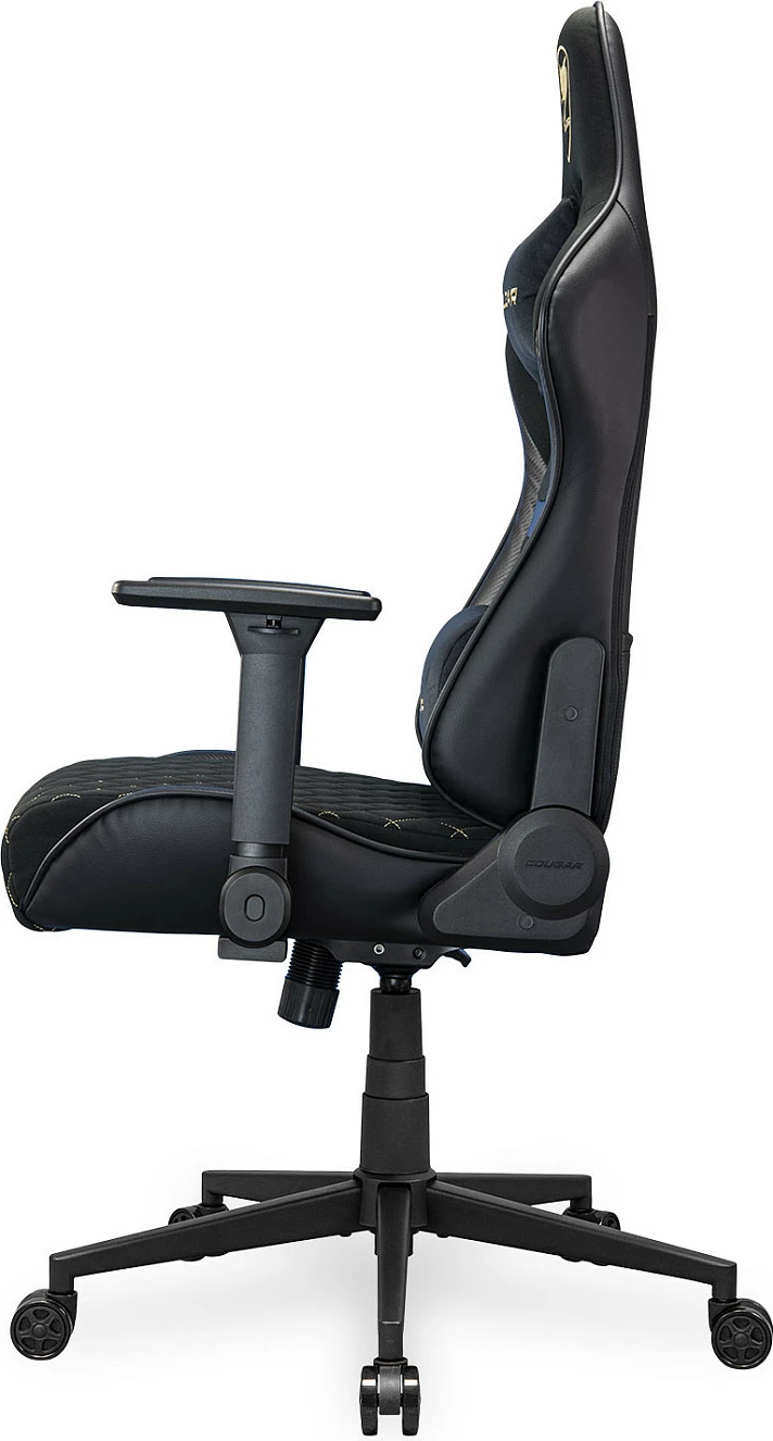 Karrige gaming Cougar Armor One V2 Gold F, PVC/Stof, e zezë
