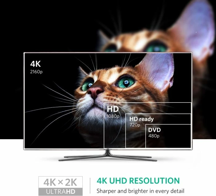 Adapter Mini DisplayPort në HDMI UGREEN 40360 4K 30Hz, i zi, me kuti