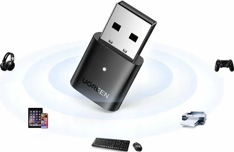 Adapter USB Bluetooth Ugreen CM390, Bluetooth 5.0, rreze deri 30 m, i zi