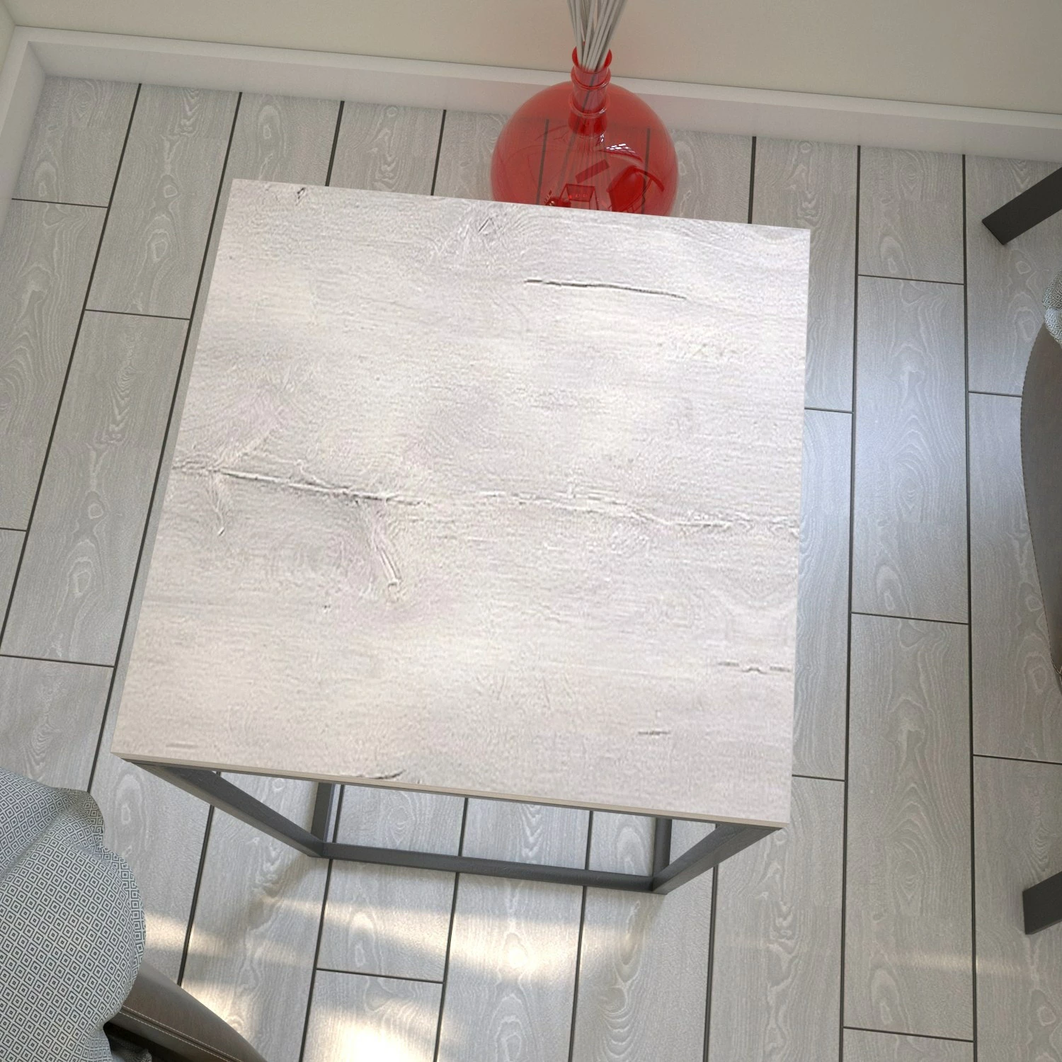Tavolinë anësore Hanah Home, ngjyrë Sea Oak
