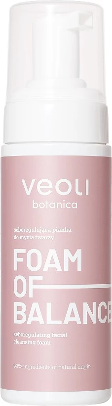 Shkumë pastruese fytyre për femra Veoli Botanica Foam Of Balance 150ml