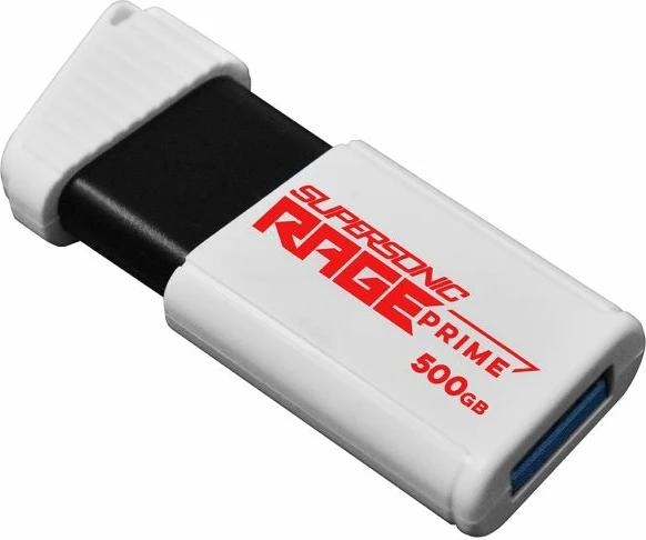 USB flash drive PATRIOT Supersonic Rage Prime 500GB USB 3.2 Gen 2 deri 600MB/s e bardhë