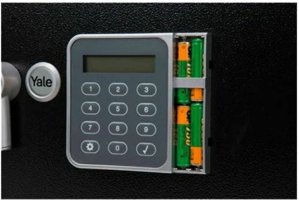 Kasafortë elektronike Yale, e zezë