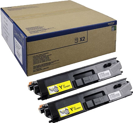 Toner Brother TN-900Y TWIN, 12.000 faqe, 2 copë, e verdhë