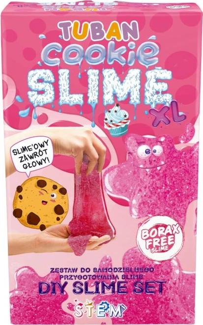Set slime TUBAN Super Slime XL Cake, rozë, me aromë vanilje, DIY