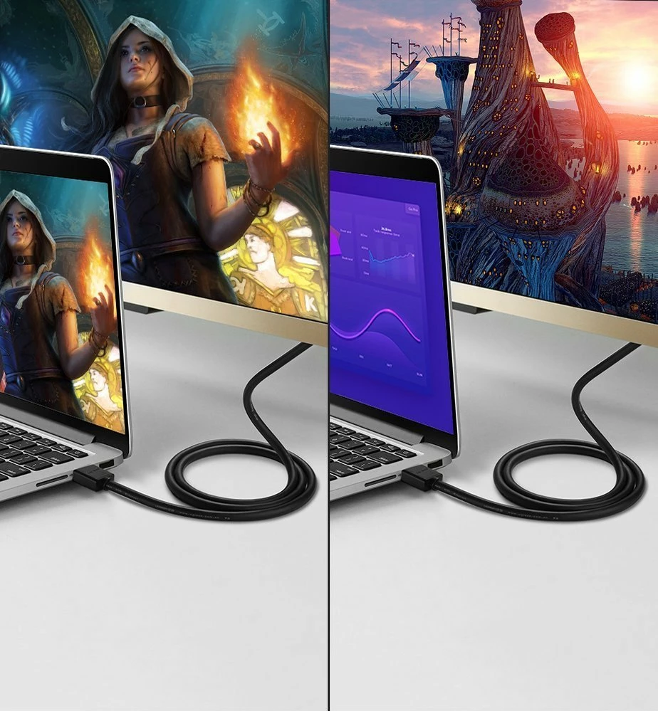 Kabllo HDMI Ugreen HD104 10110, 10 m, 4K, E zezë