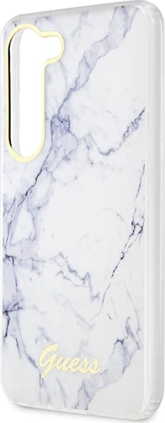 Mbështjellës Guess GUHCS23SPCUMAH për Samsung Galaxy S23 S911, hardcase, i bardhë