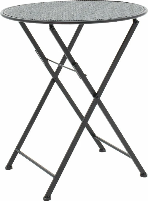 Tavolinë me karrige 3 copë Walen metal i zi