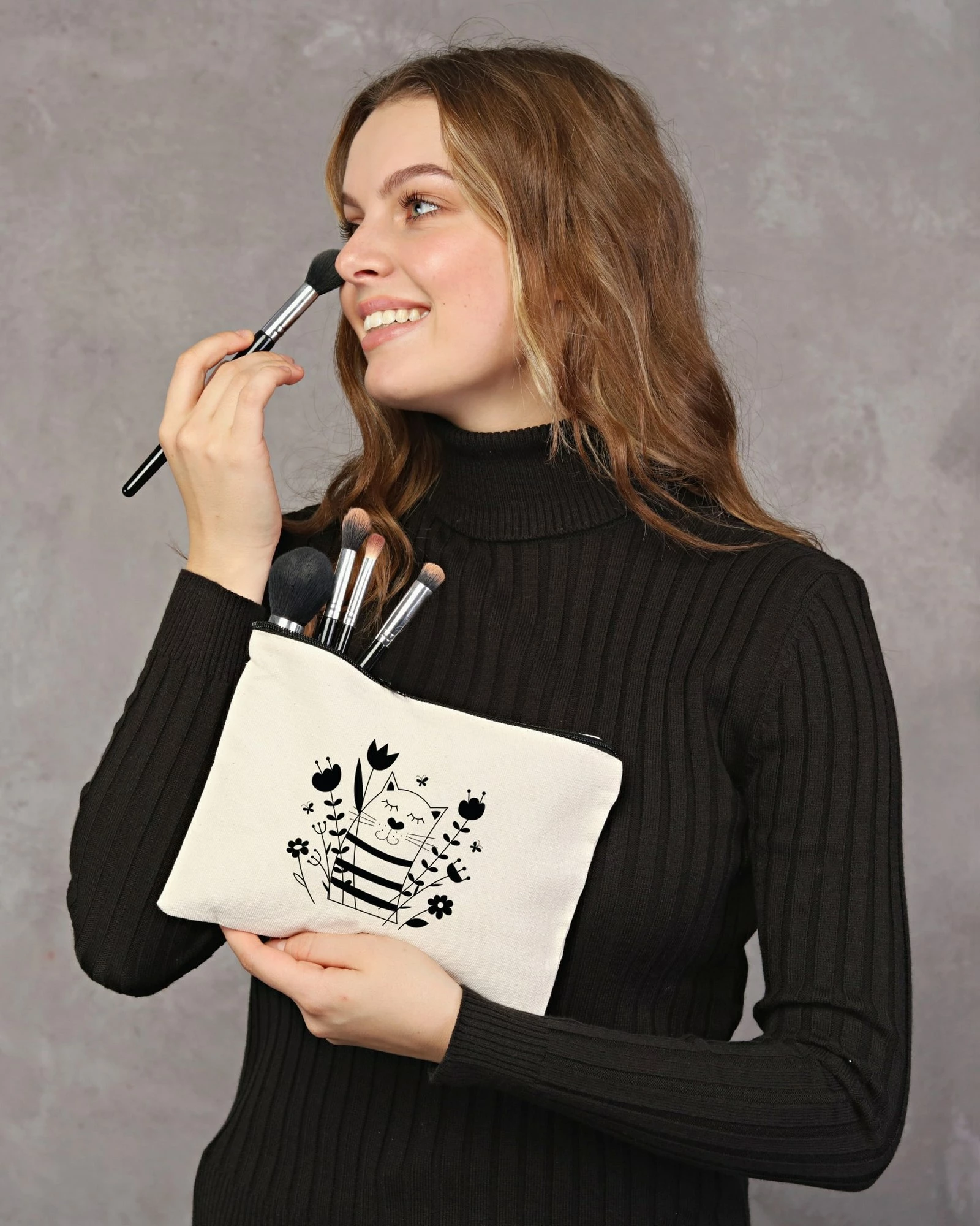 Çantë për make-up Zoozie Bags, krem, 25x18cm, 0664