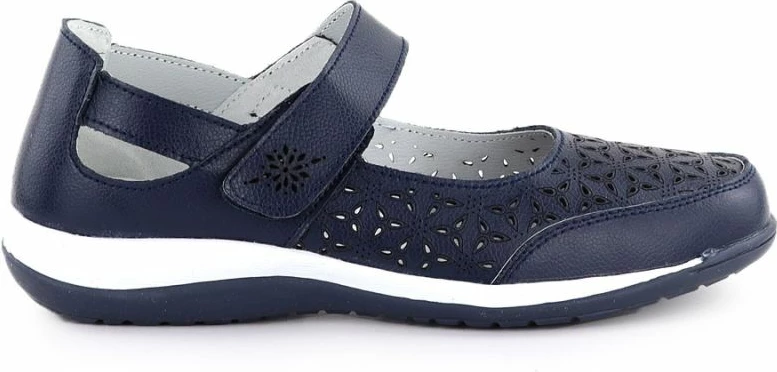 Këpucë lëkure për femra Jezzi, navy blue