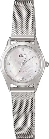 Orë dore Q&Q C50A-007PY, e argjendtë/bardhë