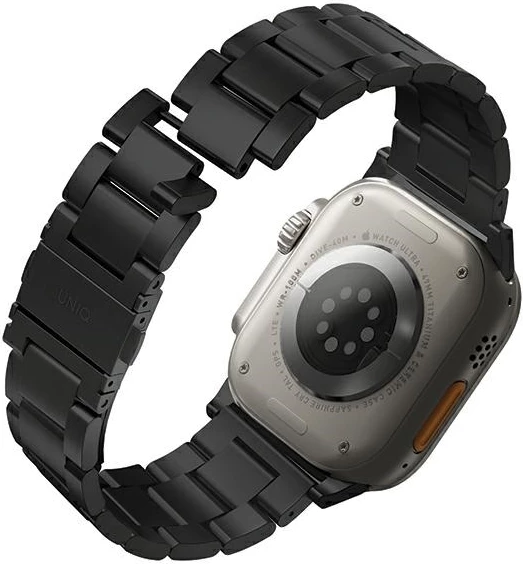 Rrip çeliku për Apple Watch UNIQ Osta, 42/44/45/49mm, i zi