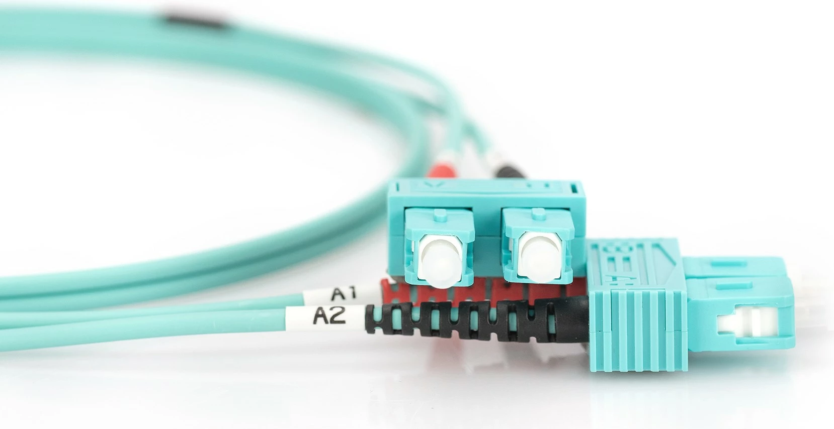 Kabllo optike Digitus OM3 SC/SC 3m aqua