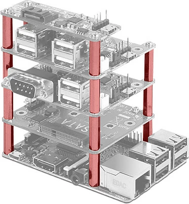 Set distancues metalik DeLOCK 18218, për Raspberry Pi, metallic