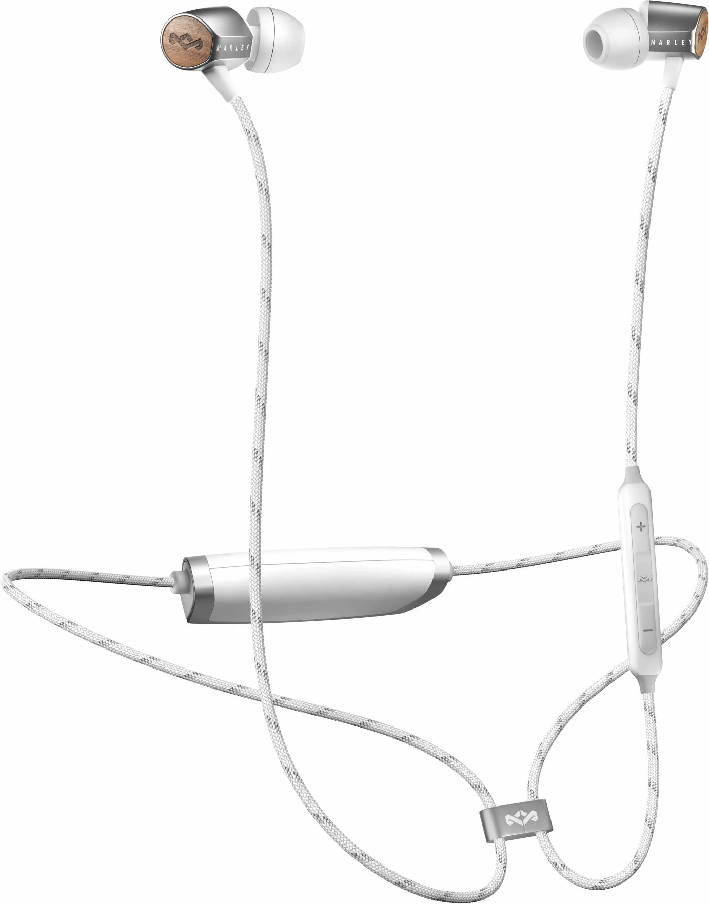 Kufje House of Marley Uplift 2 Bluetooth in-ear, deri 10 orë bateri, me mikrofon, Argjendtë