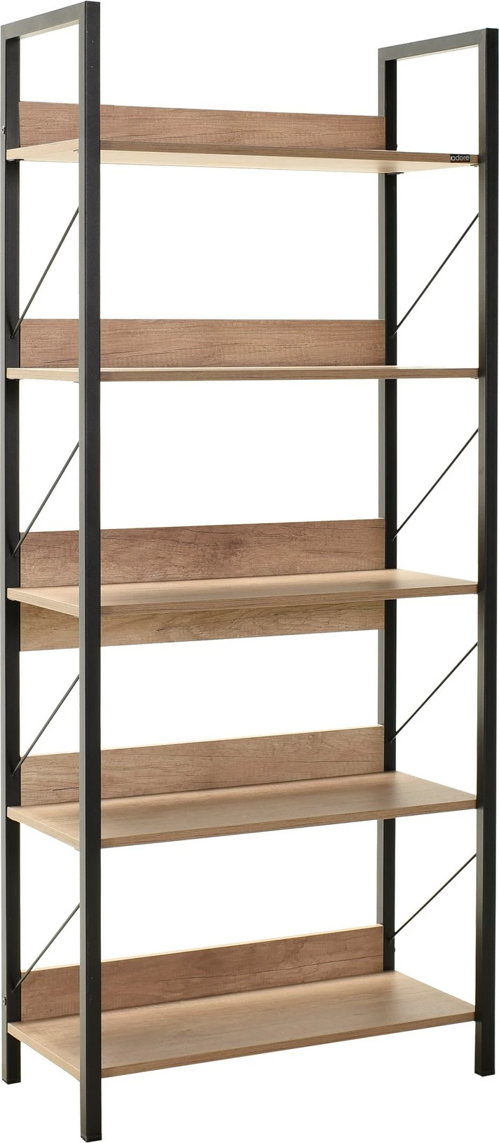 Raft librash Hanah Home, Ktp-850-Tt-1, ngjyrë arre dhe e zezë